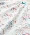 Meisjesnachthemd met dessin wit LAIT/wit MULTICO
