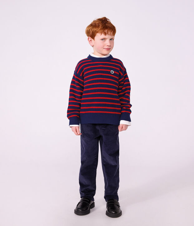 Fluwelen rechte broek voor kinderen SMOKING