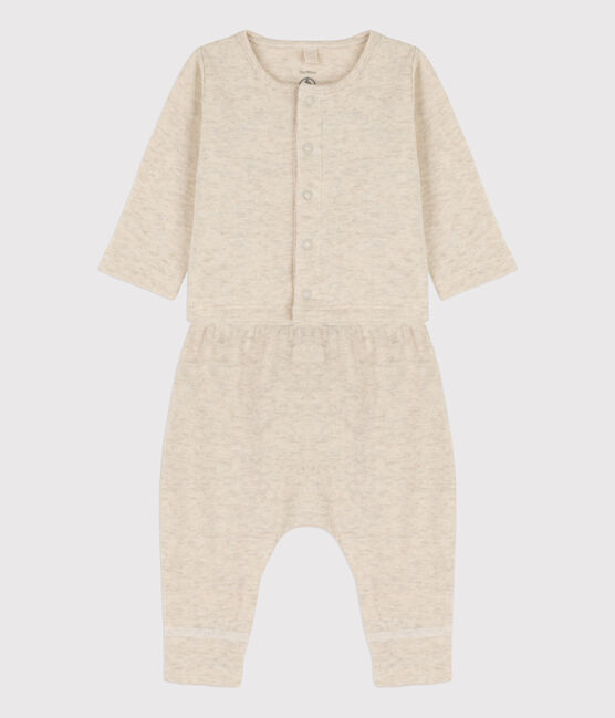 Set met 2 stuks in biologisch tubic voor baby's beige MONTELIMAR CHINE