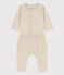 Set met 2 stuks in biologisch tubic voor baby's beige MONTELIMAR CHINE
