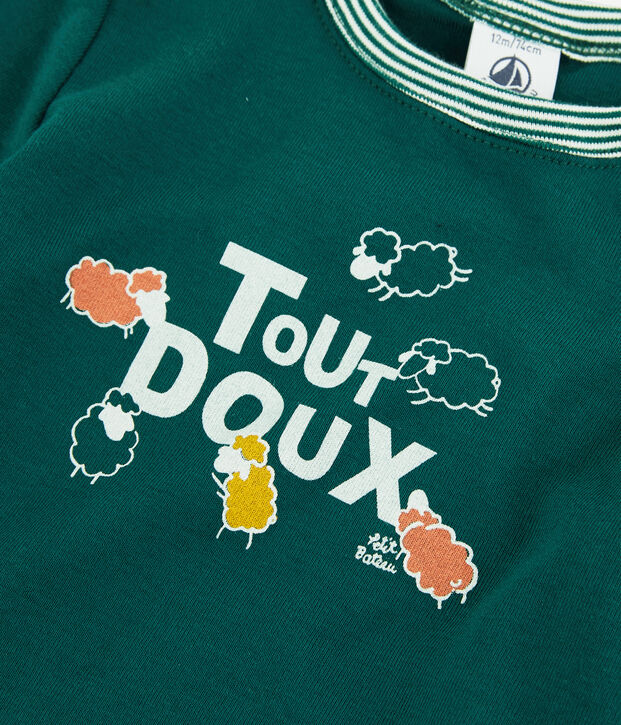 Katoenen T-shirt baby. groen