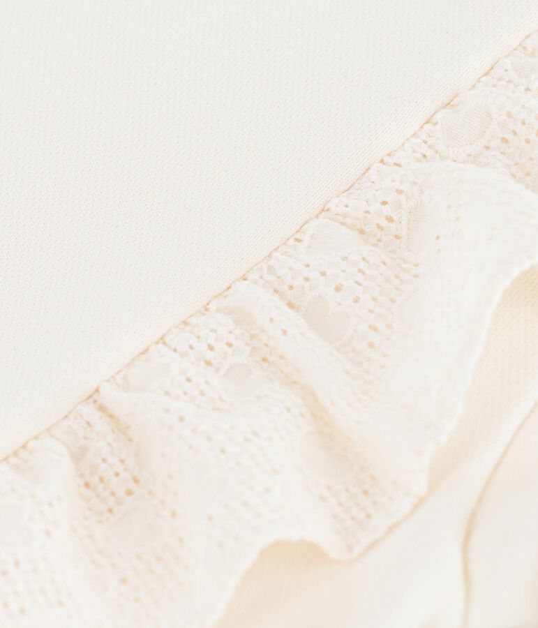 Katoenen sweatshirt voor kinderen ecru