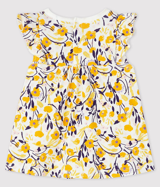 Blouse met korte mouwen babymeisje wit/multicouleur