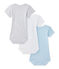 Set van 3 body's met korte mouwen voor babyjongens wit LOT