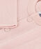 Cardigan bébé en tubique uni rose SALINE