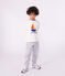 Katoenen T-shirt met lange mouwen en print voor kinderen ecru MILK