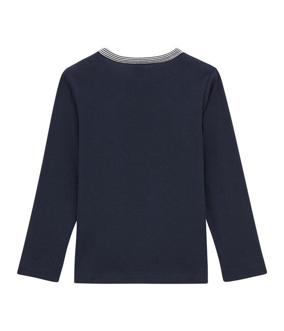 tee-shirt manches longues petit garçon bleu SMOKING