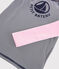Gerecycled anti-uv-T-shirt voor meisjes - jongens roze MINOIS/wit MULTICO
