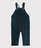 Fluwelen salopette baby. blauw SMOKING