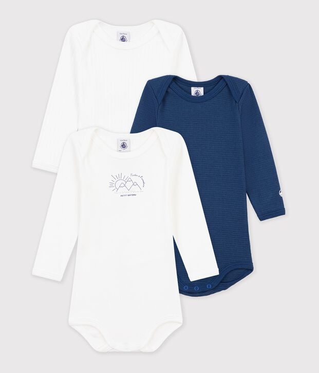 Lot de bodies manches longues en coton multicouleur