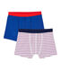 Lot de 2 boxers ado garçon en jersey stretch