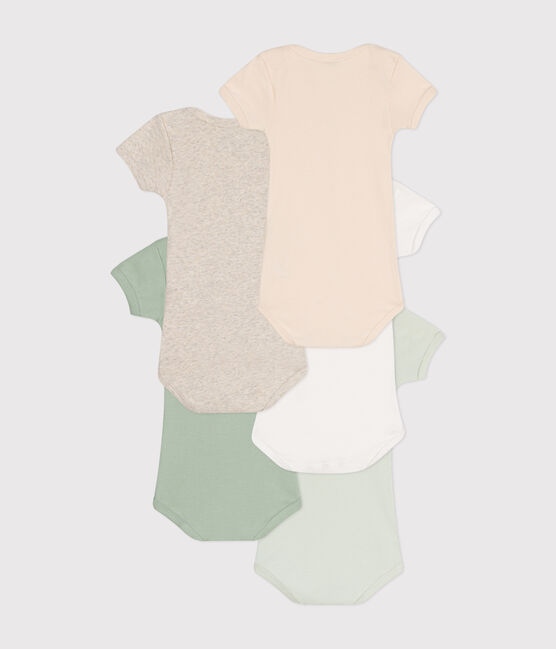 Set van 5 katoenen body's met korte mouwen voor baby's variante 1