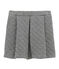 Jupe enfant fille en tubique matelassé gris CAPECOD/blanc MARSHMALLOW