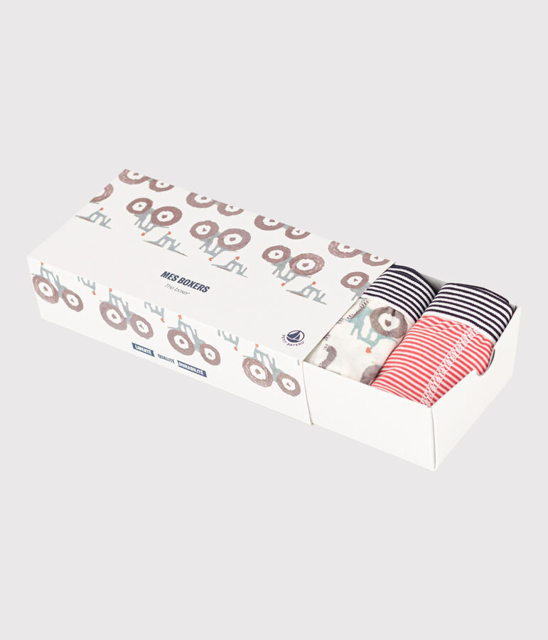 Set van 5 katoenen traktorboxers voor jongens multicouleur