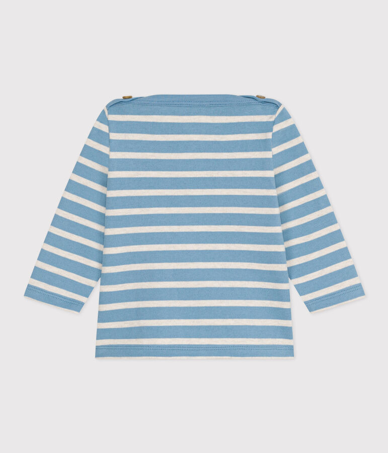 Marini&egrave;re voor baby's van dik jerseykatoen blauw/beige
