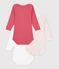 Lot de bodies manches longues en coton multicouleur