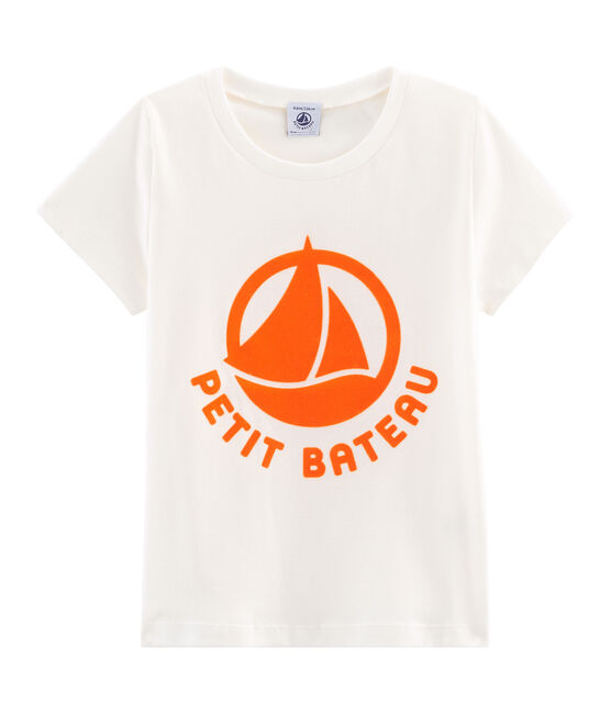 Tee-shirt logo enfant blanc MARSHMALLOW