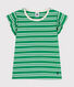 Gestreept T-shirt van lichte jersey voor meisjes