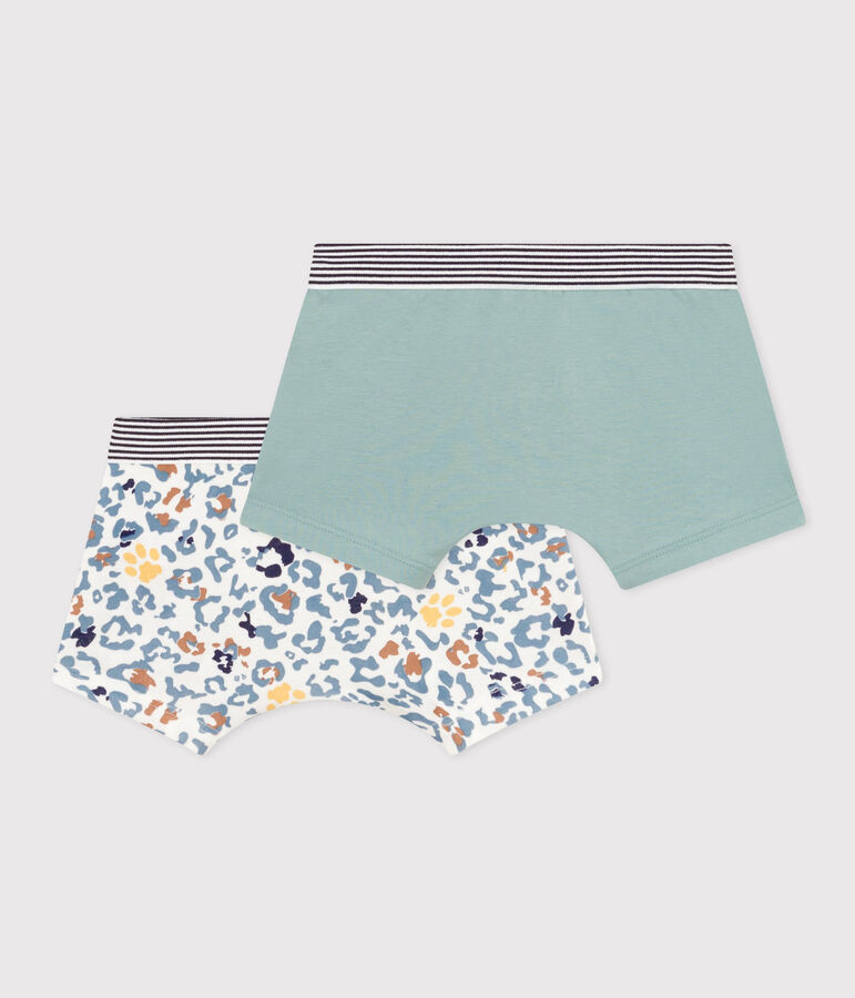Set van 2 boxershorts voor jongens in katoen multicouleur