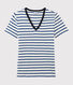 Iconisch katoenen Dames T-shirt met V-hals