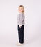 Sweatshirt enfant en coton imprimé rose JOLI/blanc MULTICO