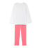 Meisjespyjama met stippen wit LAIT/rood CARMEN/ MULTICO