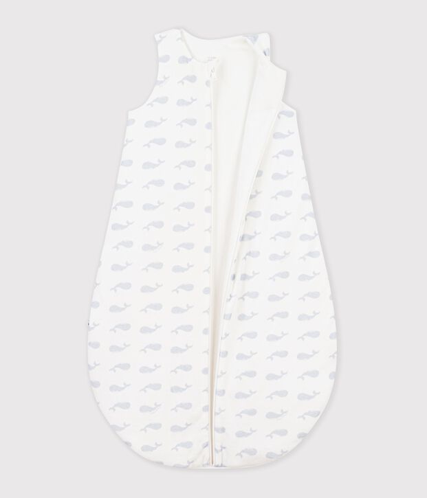 Gigoteuse b&eacute;b&eacute; en coton imprim&eacute; baleine TOG 3 blanc/bleu