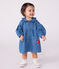 Babyjurkje in denim met lange mouwen en kraagje blauw DENIM CLAIR