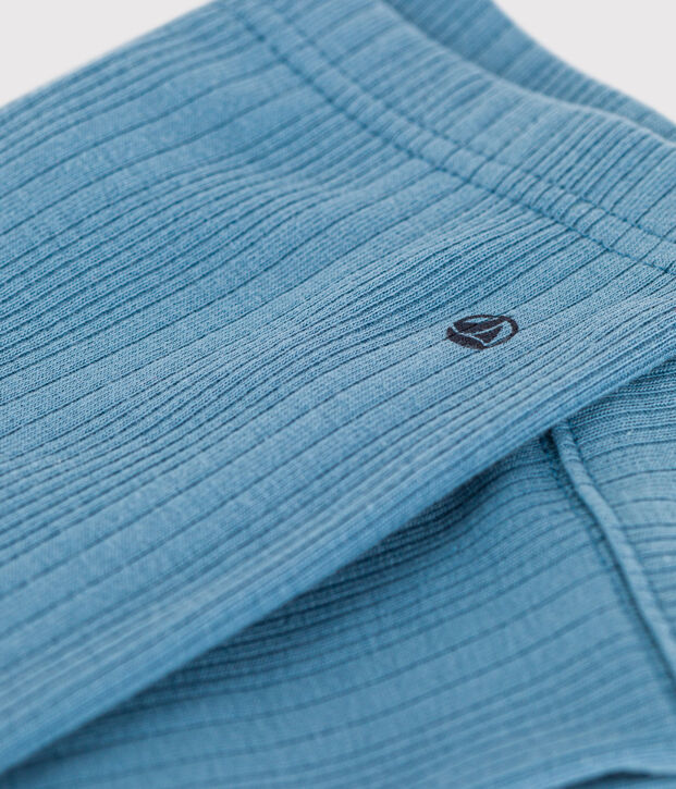 Katoenen legging voor baby's blauw