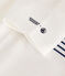 Katoenen T-shirt met Monsieur Madame-motief voor baby's wit MARSHMALLOW