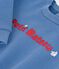 Effen katoenen babysweatshirt met borduursel blauw