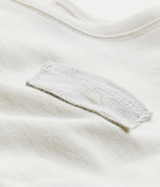 Tee-shirt bébé garçon uni blanc MARSHMALLOW