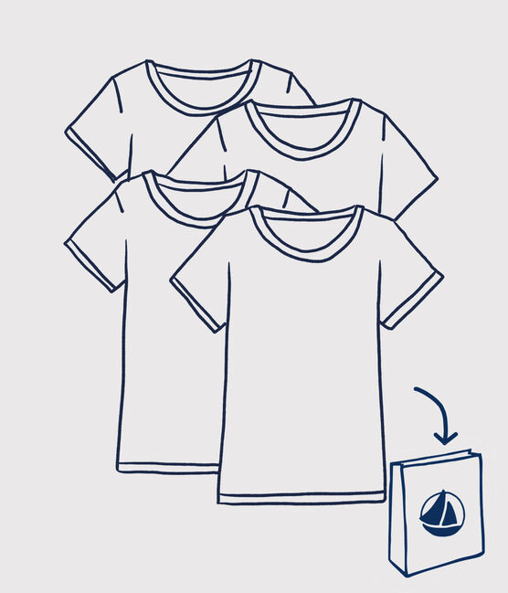 Lot de 4 Tee-shirts manches courtes surprise garçon variante 1