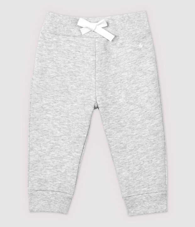 Molton broek voor babymeisjes/jongens grijs