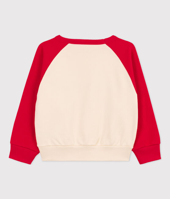 Sweatshirt en molleton enfant fille / garçon rouge PEPS/blanc AVALANCHE
