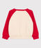 Sweatshirt en molleton enfant fille / garçon rouge PEPS/blanc AVALANCHE