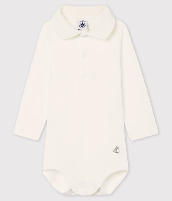 Body en coton bébé blanc MARSHMALLOW