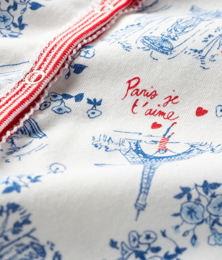 Slaap lekker baby met zijopening. wit/multicouleur