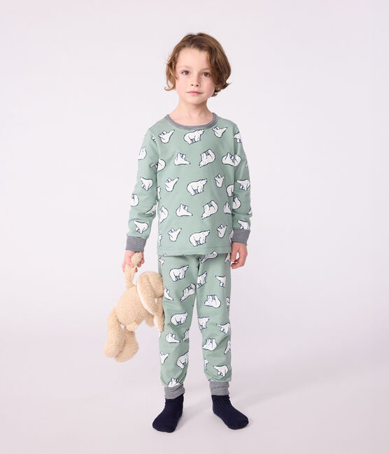 Pyjama enfant en molleton imprimé ours SAULE/ MULTICO