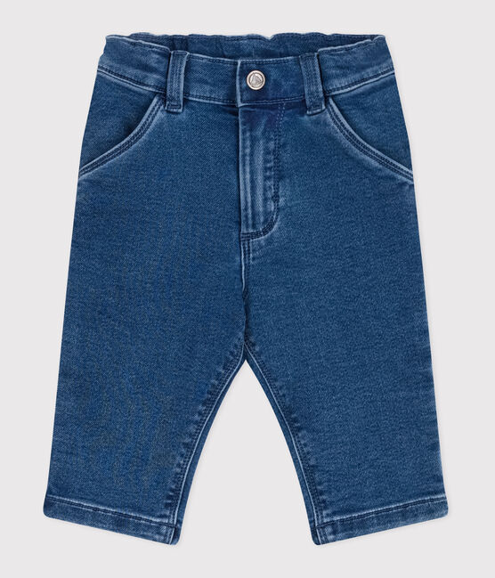 Babybroekje van spijkerstof en elastaan blauw BLEU DELAVE