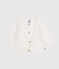 Cardigan en tricot de coton ajouré bébé blanc MARSHMALLOW
