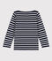 Marinière iconique en coton enfant fille bleu SMOKING/ ARGENT