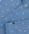 Katoenen bodypyjama zonder voetjes blauw BEACH/ MARSHMALLOW