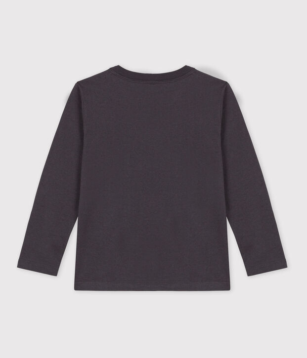 Jongens-T-shirt met lange mouwen grijs