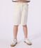 Bermuda short enfant en coton uni blanc