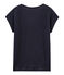 Tee-shirt manches courtes uni femme en lin irisé bleu SMOKING/rose COPPER