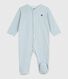Pyjama bébé en coton à rayures milleraies