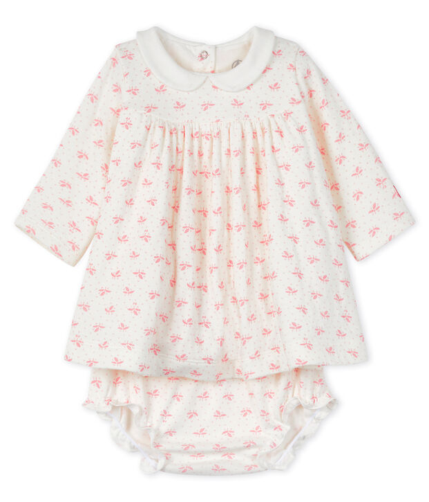 Ensemble van 2 delen voor babymeisjes wit/roze