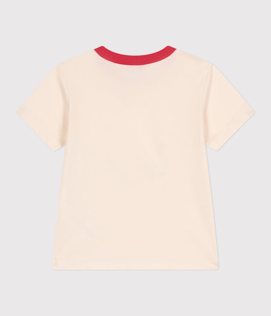 Katoenen T-shirt met korte mouwen en print voor kinderen ecru AVALANCHE