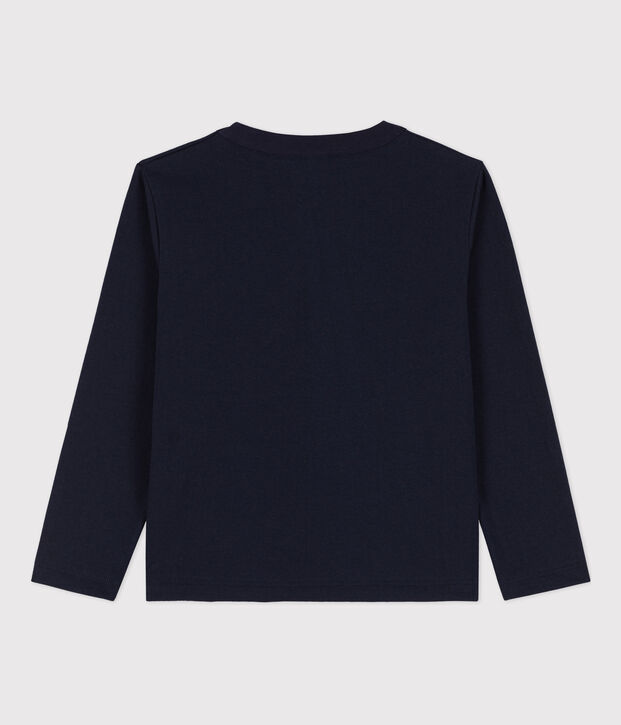 Jongens-T-shirt met lange mouwen en print SMOKING